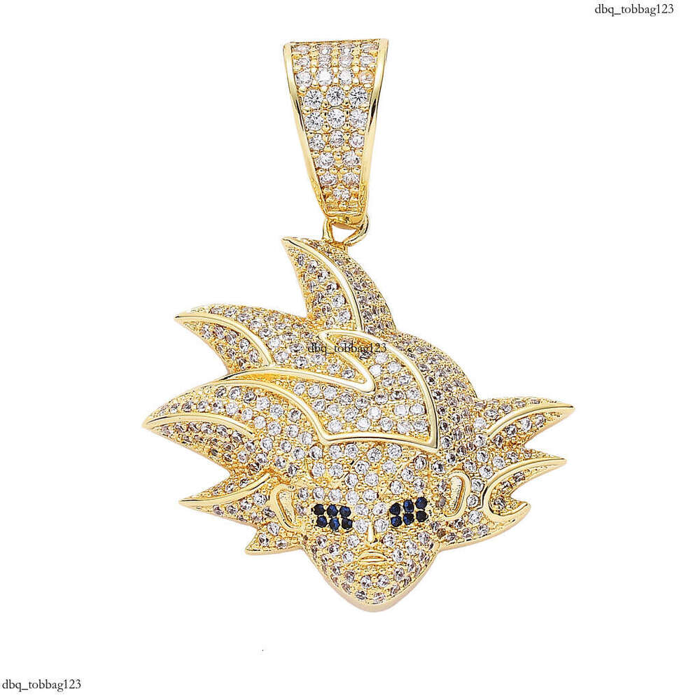 Hip Hop Accessories Super Saiyan Dragon Ball Kakarot Son Goku Cartoon Anime Character Pendant