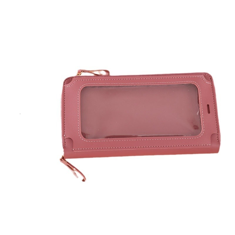 In Stock Solid Color Women's Crossbody Anti-theft Multifunctional Shoulder Versatile Transparent Phone Bag Urban Luxury Bag Fashion Handbag