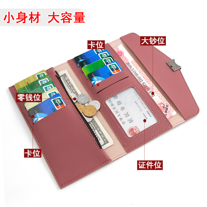 New Korean Style Women's Wallet Long Women's Clutch Fashion Luxury Bag Large Capacity 70% Off Coin Purse Women's Wallet