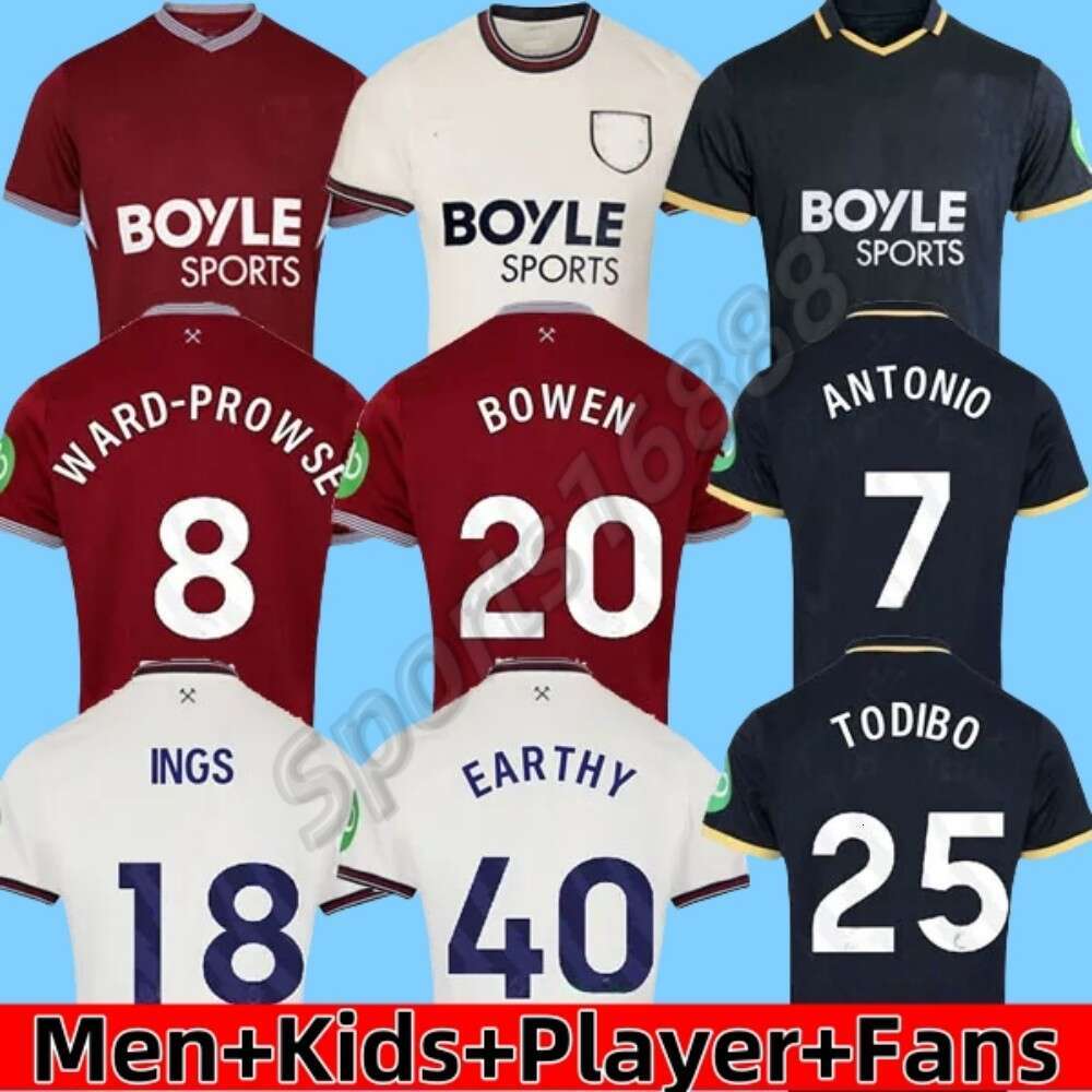 25 26 BOWEN ULLKRUG WEST HAMe united Soccer Jerseys WARD-PROWSE 2025 2026 Men kids sets football shirt L.PAQUETA ANTONIO TODIBO RODRIGUEZ home away 3RD jersey