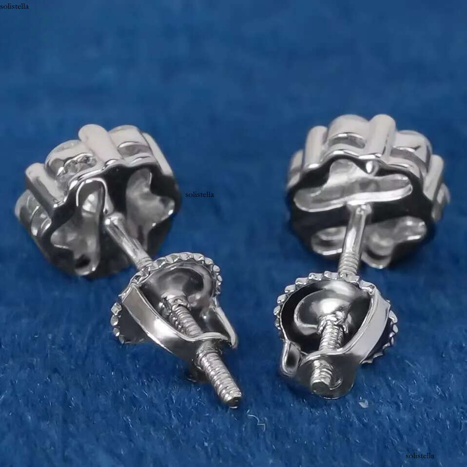 Wholesale Price Men Sterling Sier Custom Vvs Iced Out Moissanite Earrings