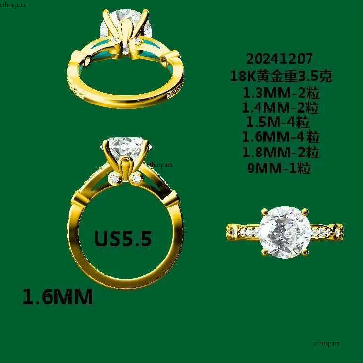 The Fashion Custom IGI Certified Lab Grown Ring 1-3ct VVS White Dia Gold Latest Design for Women