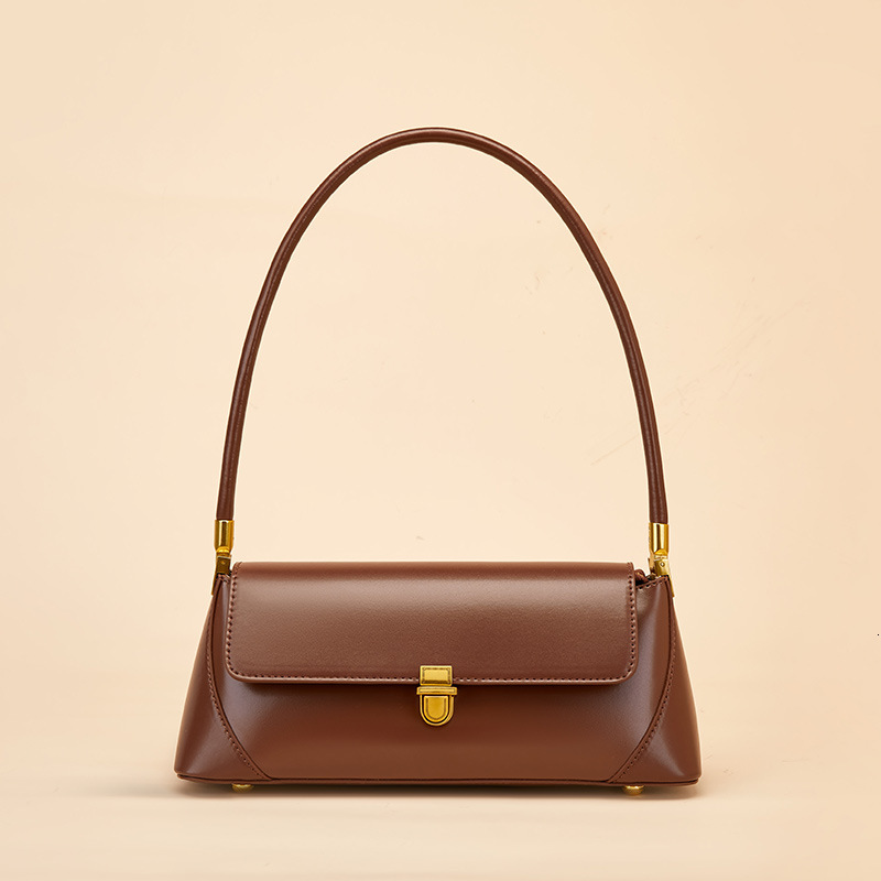 Niche Baguette For Women New Internet Celebrity Underarm Summer French Style Single Shoulder Genuine Leather Women's Bag