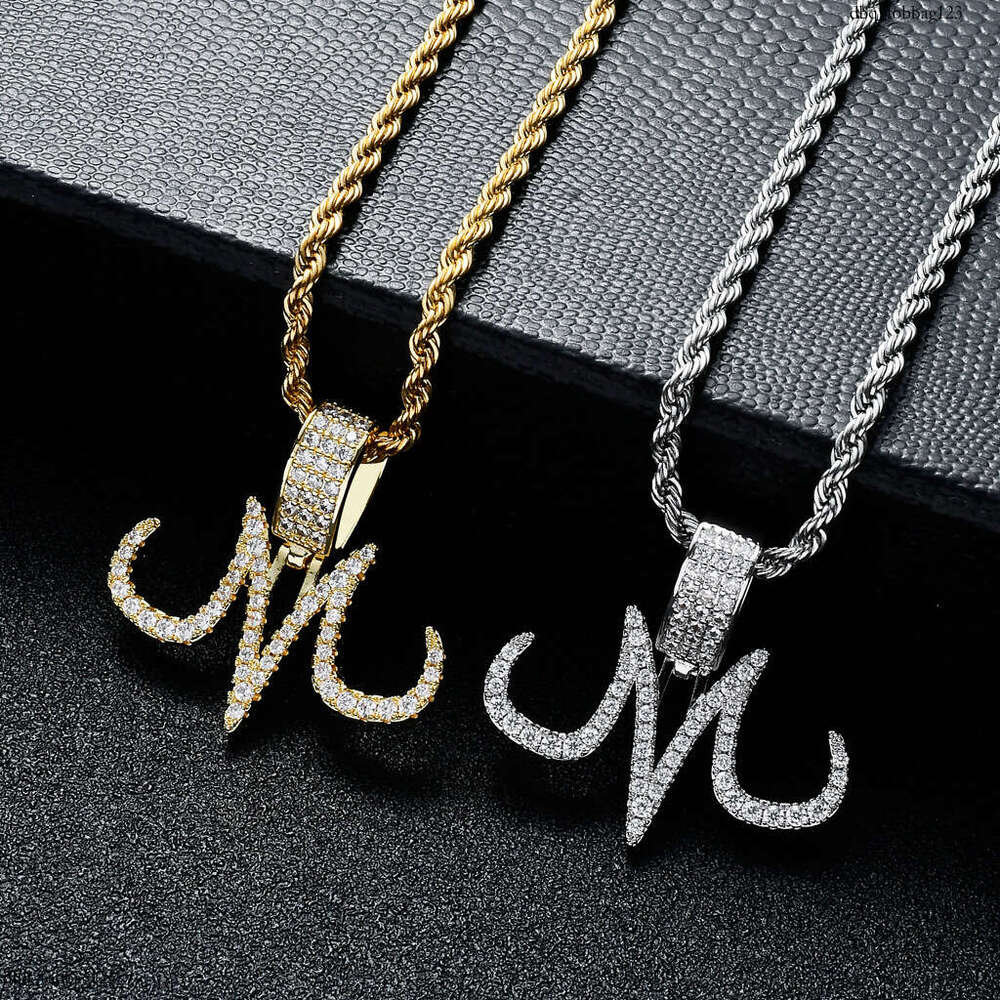 Dragon Ball Dark Magician Bardock Magic Control M Personality Hip-Hop Pendant Full Moissanite chain Necklace
