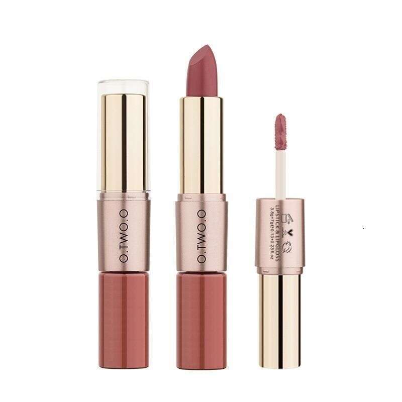 otwoo Wind Double-Ended Lip Glaze Lipstick Long-Lasting Sweat-Proof Waterproof Matte Non-Drying Smooth Texture Free shipping