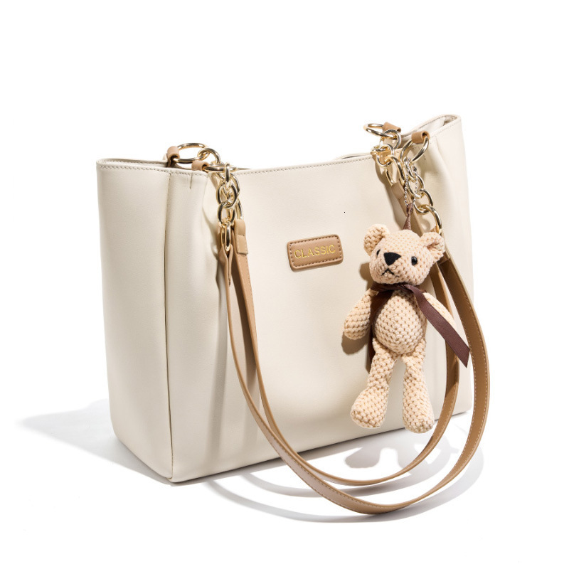 Tote New Women's Genuine Leather High-End Large Capacity Summer Niche Commuter Shoulder Bag Trendy Bags