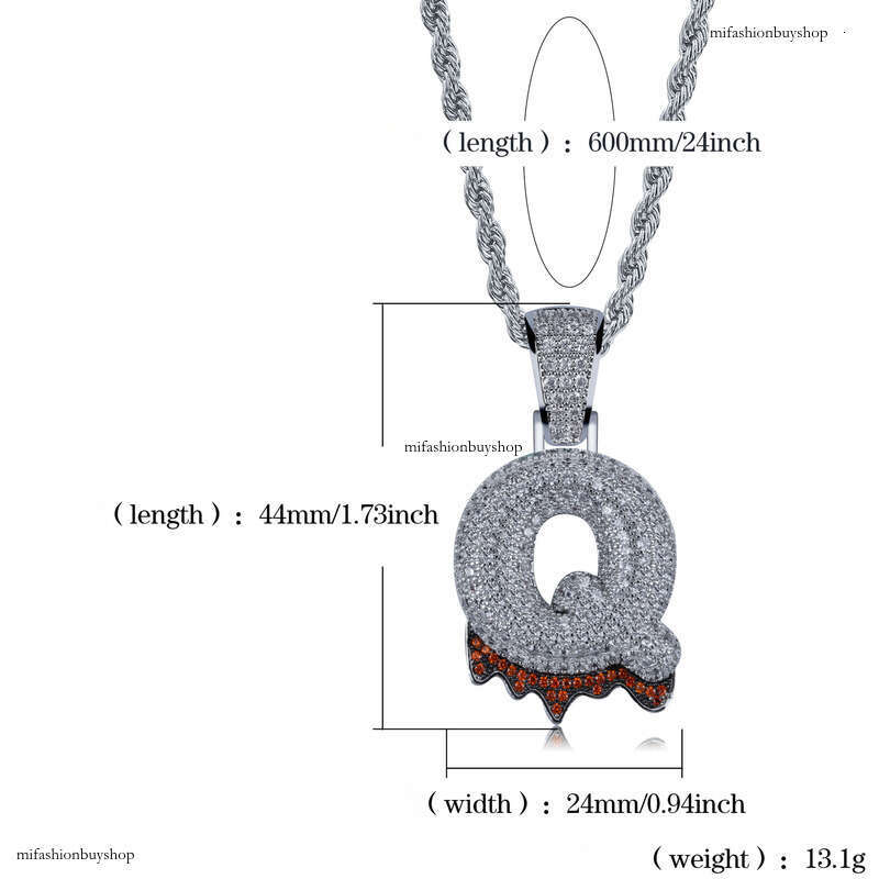Hip Hop Personality Lava Rock English Letter Pendant DIY Splicing Micro Pave Moissanite chain Men's Trendy Necklace