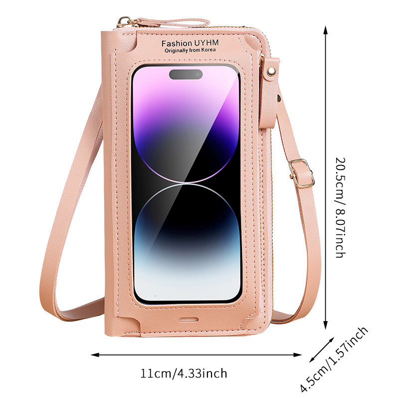 2025 Touchscreen Phone Luxury Bag Bag For Women, Crossbody Anti-theft Multifunctional Shoulder Versatile Transparent Mini Bag Wallet Phone Pouch