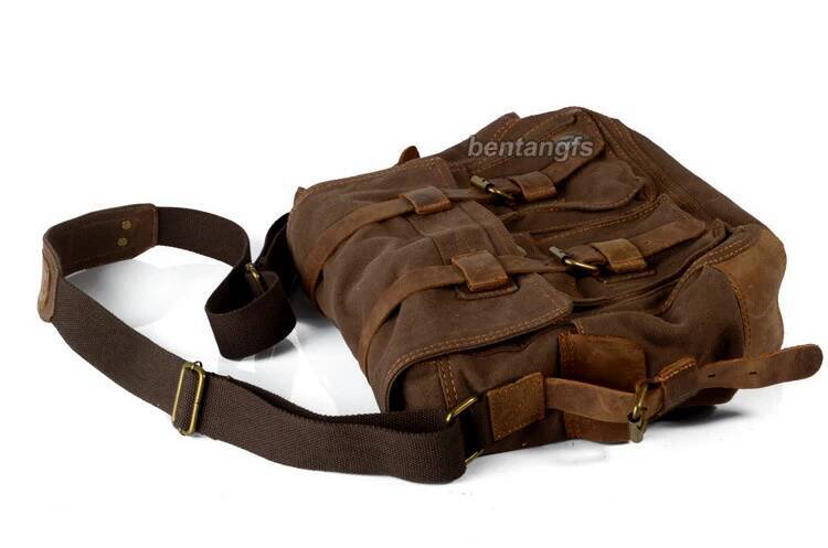 I AM LEGEND Will Smith +Genuine leather Men Messenger Canvas Shoulder men Crossbody Sling Casual Bag Satchel