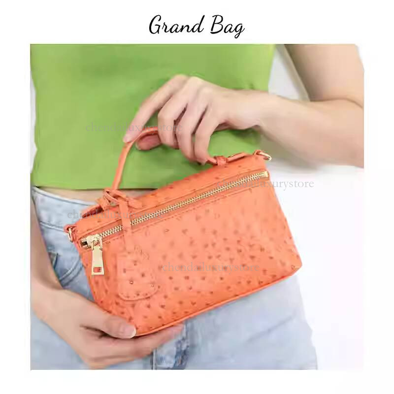 Free Shipping Designer Ostrich Pattern Women's Leather Bag Luxury Handbag Fashion Chain Shoulder Bag Mini Phone Bag