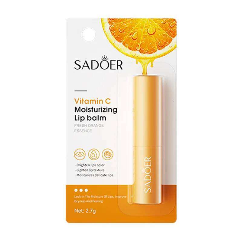 SADOER Vitamin C Aloe Coconut Lip Balm Moisturizing Anti Cracking Hydrating Repair Nourishing Lipstick Lips Skin Care Products Free shipping