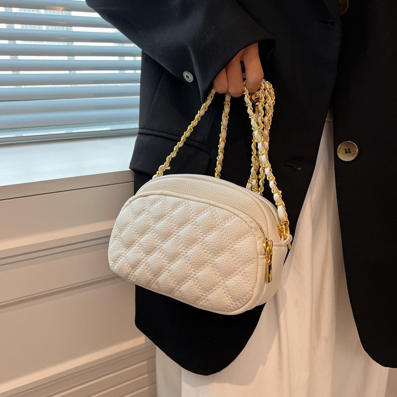 2025 New Fashion Crossbody Versatile Waist Luxury Bagfree Shipping Designer Chain Quilted Chain Commuter Versatile Storage Underarm Women's Shoul