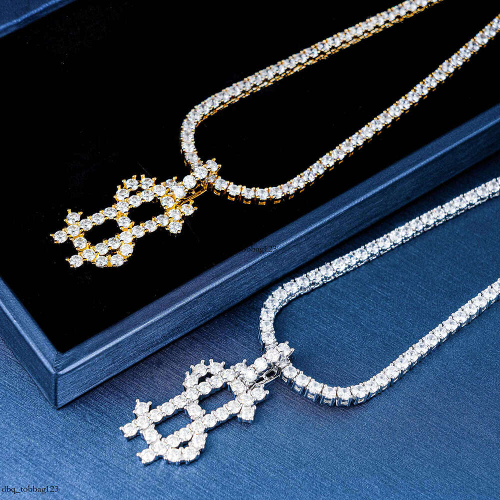 Hip-Hop Jewelry Iced Out VVS Full Inlaid D Color Moissanite Necklace Pendant Can Be Worn With Tennis Chain