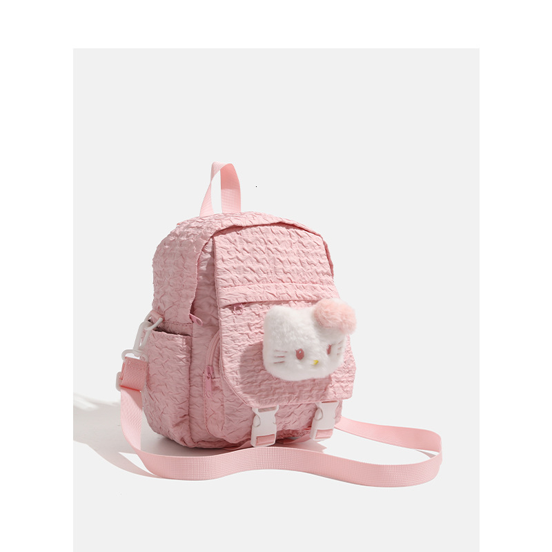 Cute Cat Pink Student School Bag Large Capacity Commuter Backpack ddmymoon