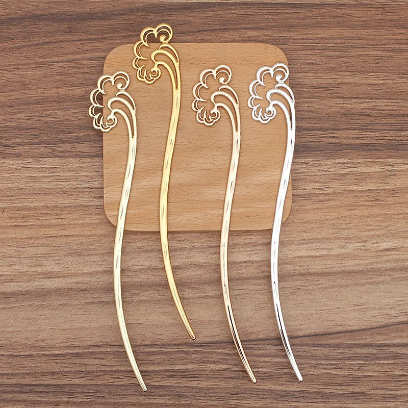 20 PCS 170x25mm Retro Headdress Hairpin Metal Alloy Auspicious Cloud Hair Stick For Diy Jewelry Making Accessorie 250807