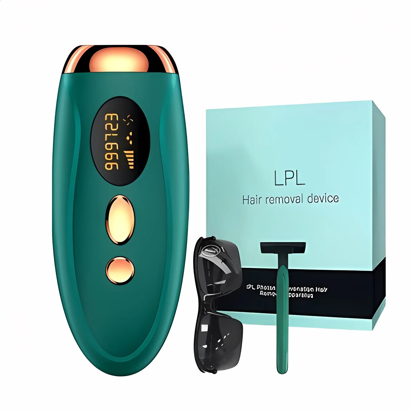 Portable IPL Laser Epilator 999999 Flashes - Painless Permanent Hair Removal for Women's Body and Bikini Line 250805
