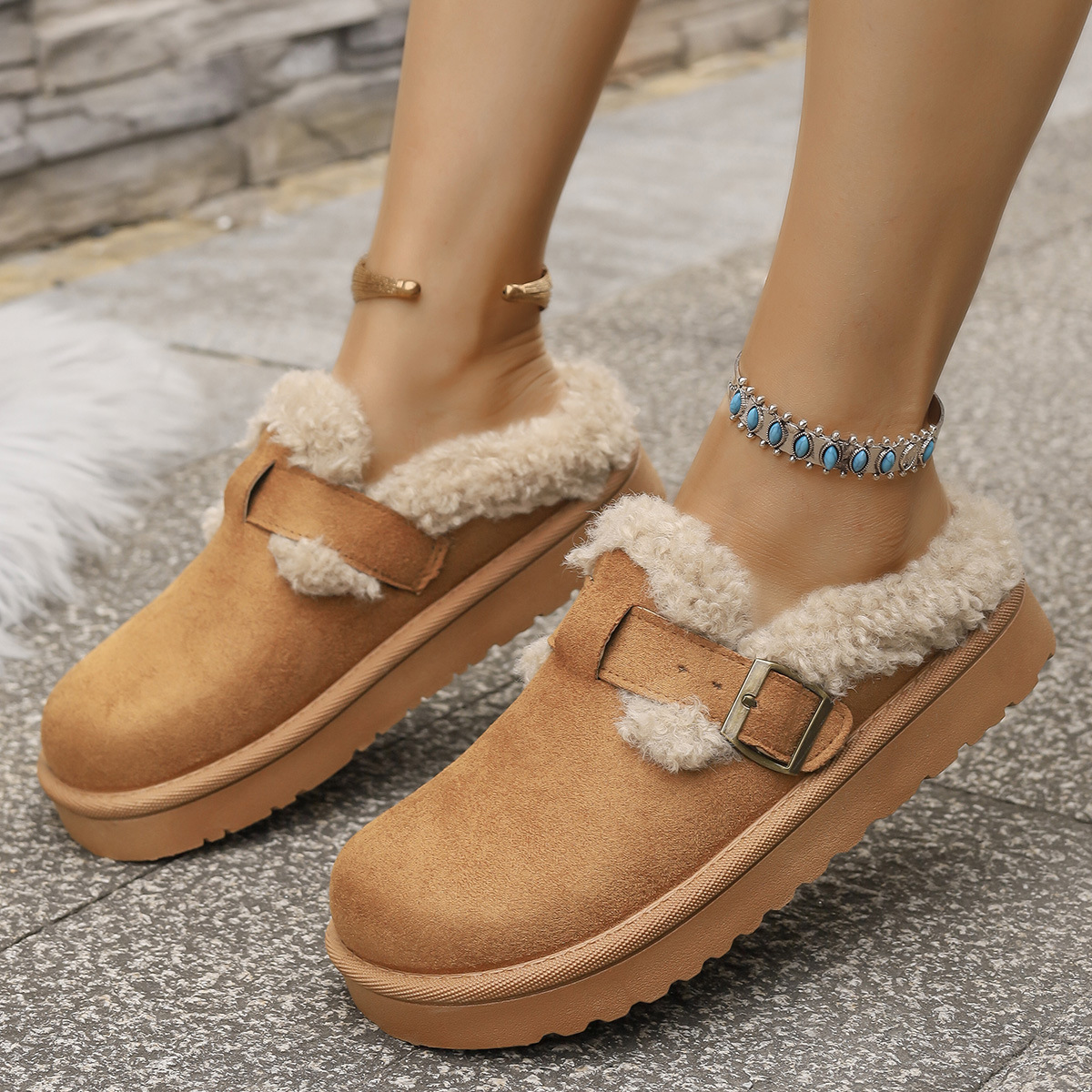 hot Free delivery designer woman boots Solid colored cotton boots with plush comfortable and simple midsole snow boots
