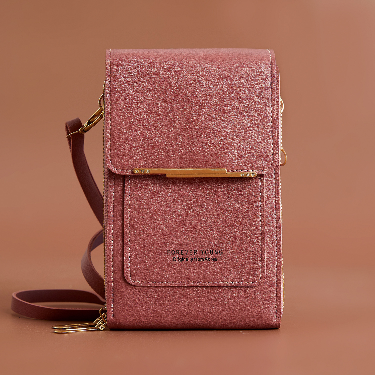 Cross-border Vertical Phone Bag Crossbody Fashion Luxury Bag Bag Mini Coin Purse Women's High-end Handbag Zipper Phone Bag