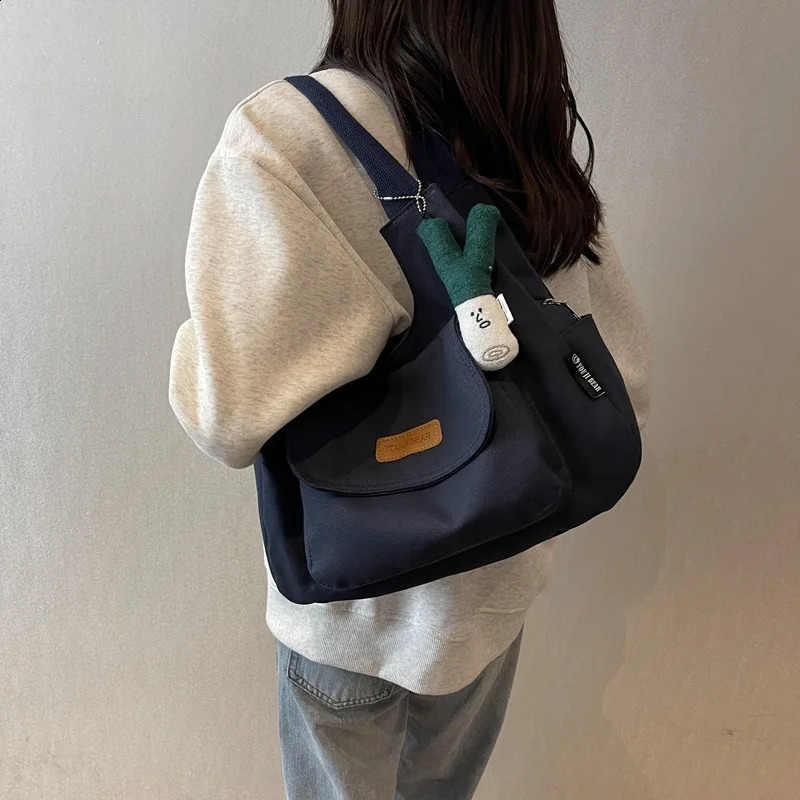 Casual Large Capacity Bag Women Shoulder Bags Fashionable Canvas Tote Bag for Women Versatile Shopping Bags Class Bags 250809