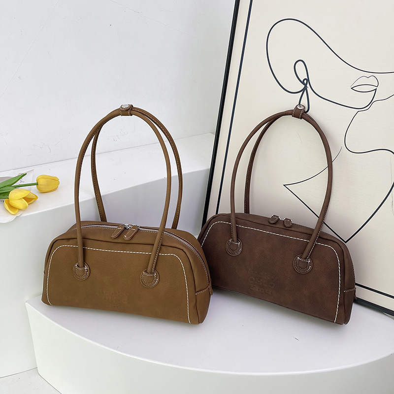 Vintage Fashion Underarm Bag For Women Luxury Bag New Melad Designer Bag Bowling Bag 2025 Early Autumn Trendy Versatile Casual Shoulder Bag