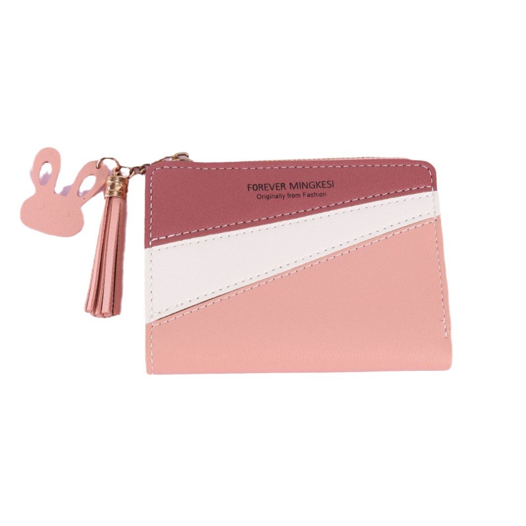 New Women's Short Wallet Zipper High-end Feel Coin Purse Female Student Luxury Bag Korean Fashion Multi-color Cute Style