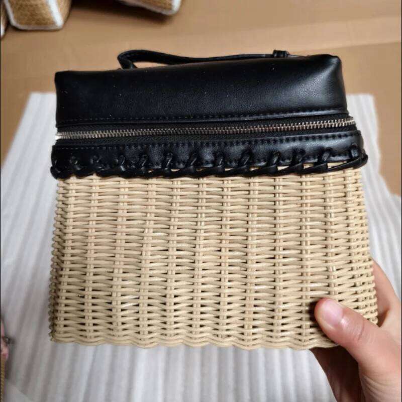 2025 Montage Women Handbags Eco-Friendly Summer Vintage Rattan Handmade Kintted Woven Crossbody Bag Flap Purses