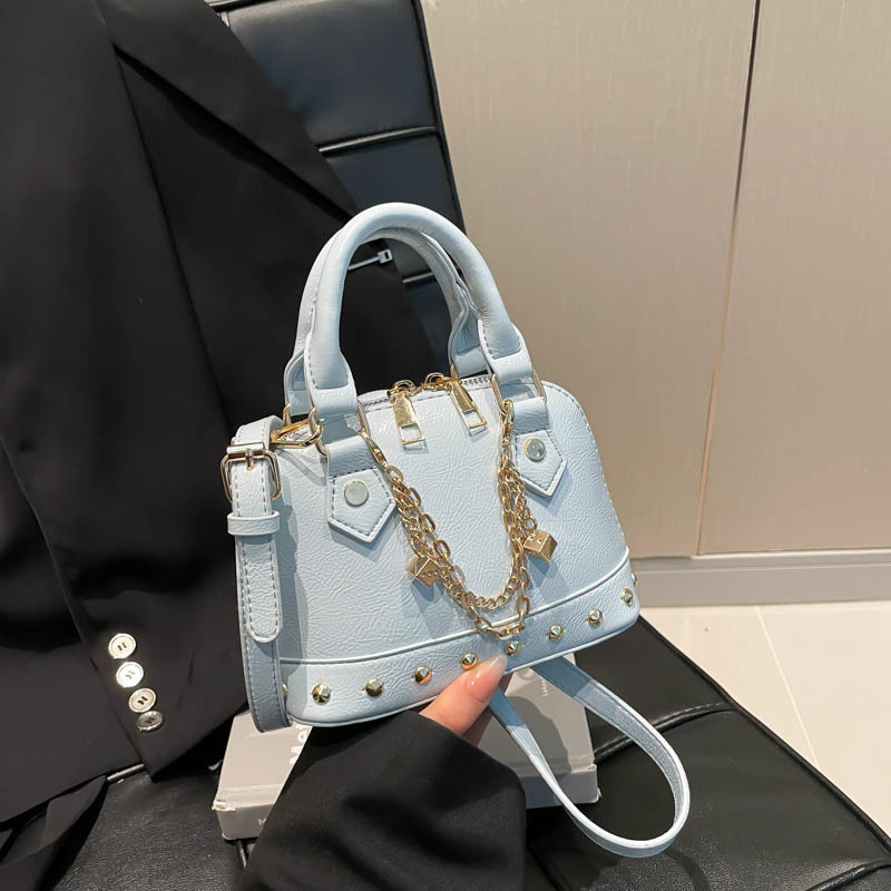 Free Shipping Designer Bag Luxury Bag High-end Rivet Shoulder Bag For Women 2025 Summer New Crossbody Bag Simple Fashion Mini Handbag Shell Bag