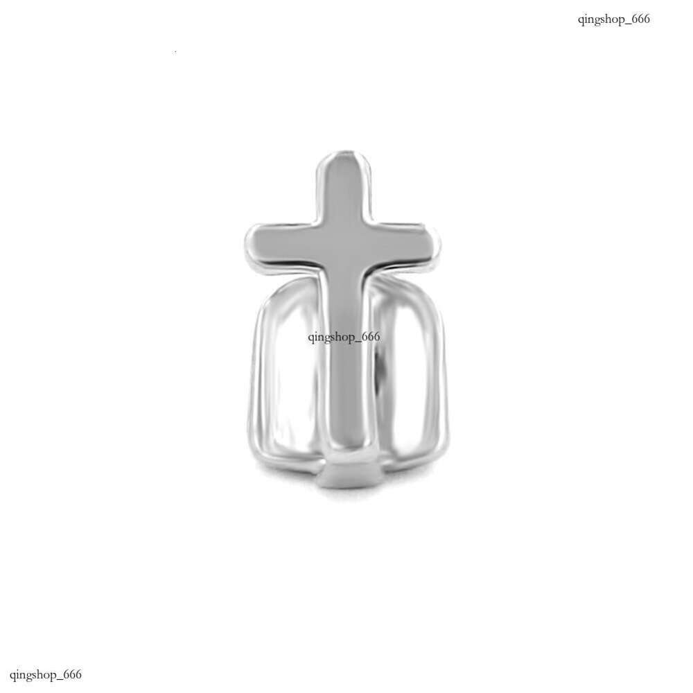 New Single Cross Gold Teeth Grillz Rapper Hip Hop Jewelry