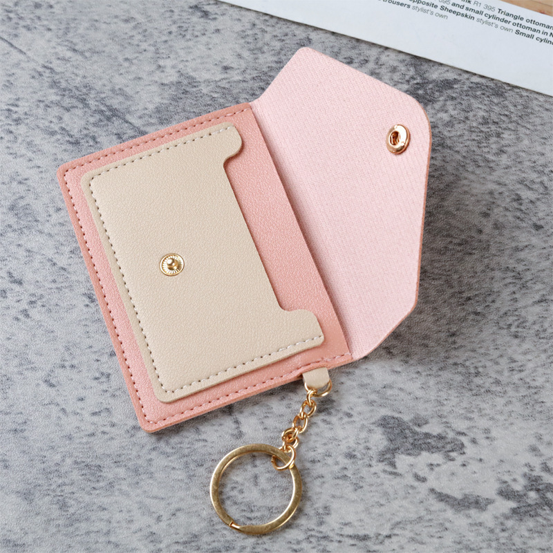 Cross-border New Creative Fashion Small Card Holder Women's Candy Color Luxury Bag Keychain Accessories Student Bus Card Holder Wholesale