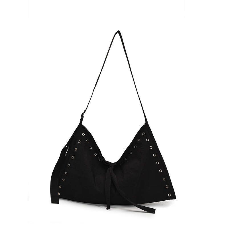 New Women's Cross-border Wholesale Canvas Designer Bag Large Capacity Fashion Retro Shoulder Bag Simple Elegant Luxury Bag Lazy Style Underarm Ba