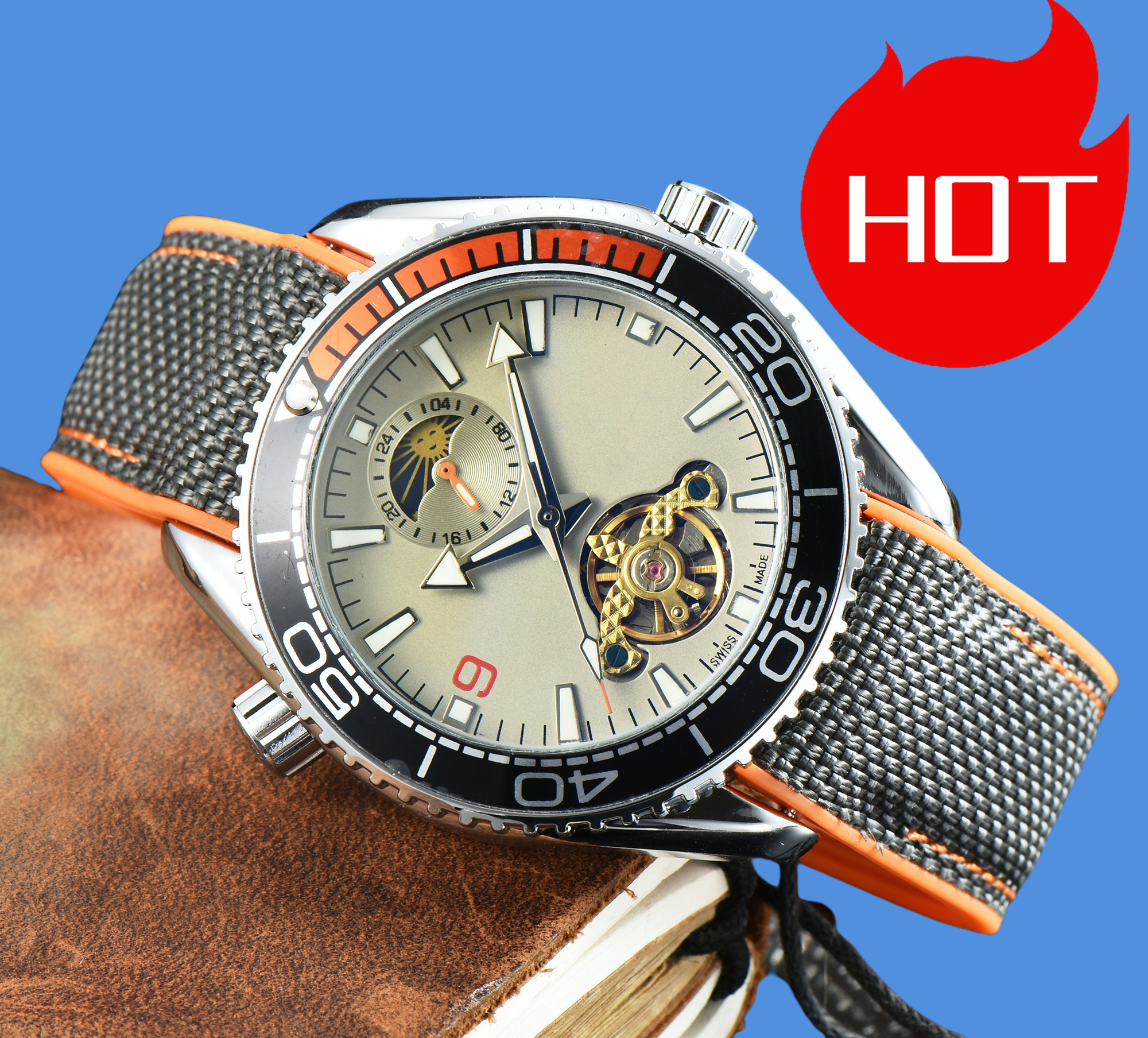 OMEGity Men women OMGity SEAMASTERity SPEEDMASTERity Tourbillon Automatic Movement Watch Mens Mechanical Watches Fashion Sports Designer Wristwatches OM114