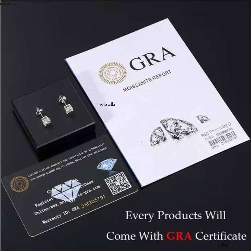 Factory Wholesale Iced Out Elegant Design SierHiphop Jewelry Moissanite Earrings