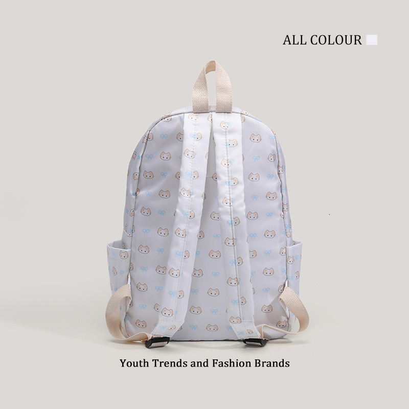 Fresh Floral Ins Style Large Capacity Student Backpack for Girls ddmymoon