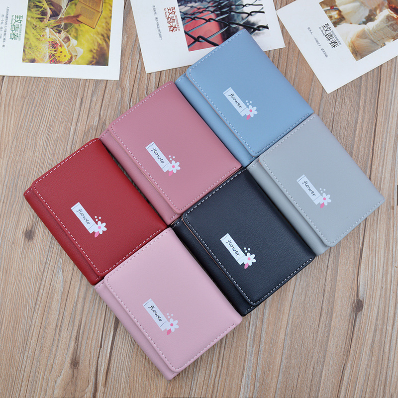 New Women's Wallet Short Style Luxury Bag Money Clip For Female Students Thin Fashion Simple Large Capacity Foldable Soft Leather Designer Bag Sm