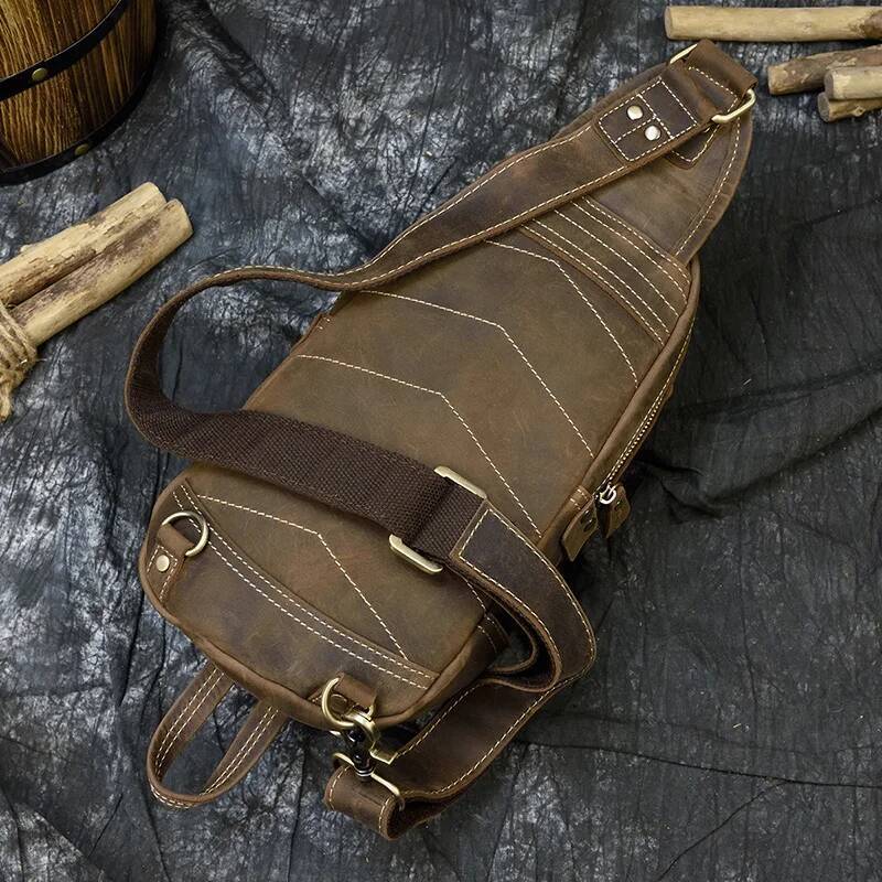 High Quality Small single shoulder backpack vintage fashion style chest bag pack 2020 hot men bags for sports
