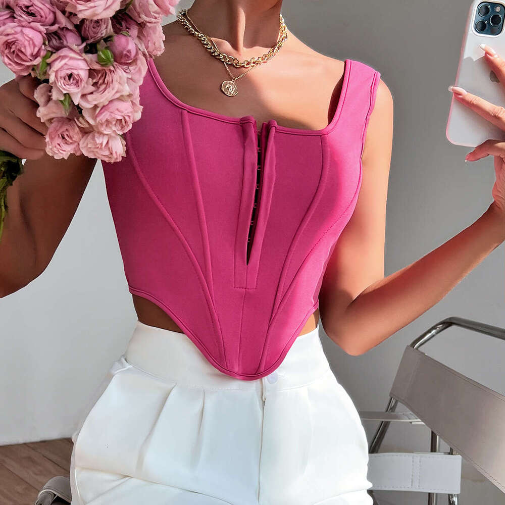 High-end Slim Fit Diamond Fishbone Vest Camisole for Women, Wearable as Inner or Outerwear, Sexy Style Top