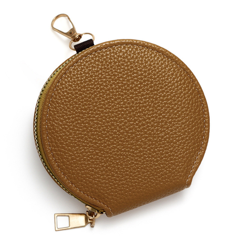 Japanese And Korean Fashion Candy Color INS Luxury Bag Style Round Zipper Small Coin Purse Multi-functional Coin Bag Card Holder Key Bag