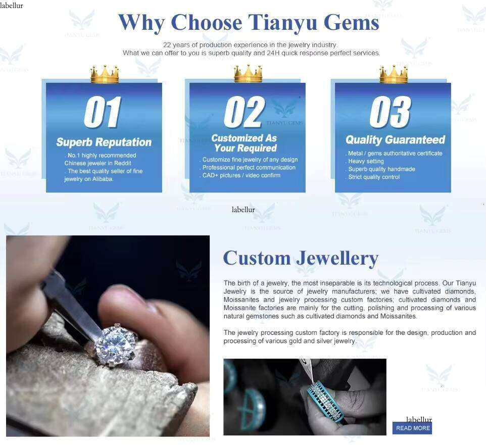 Tianyu High Quality Pear New Brilliant Cut 7x10mm Moissanite Dia 10K 14K Solid Gold Engagement Ring Valentine Day Gifts