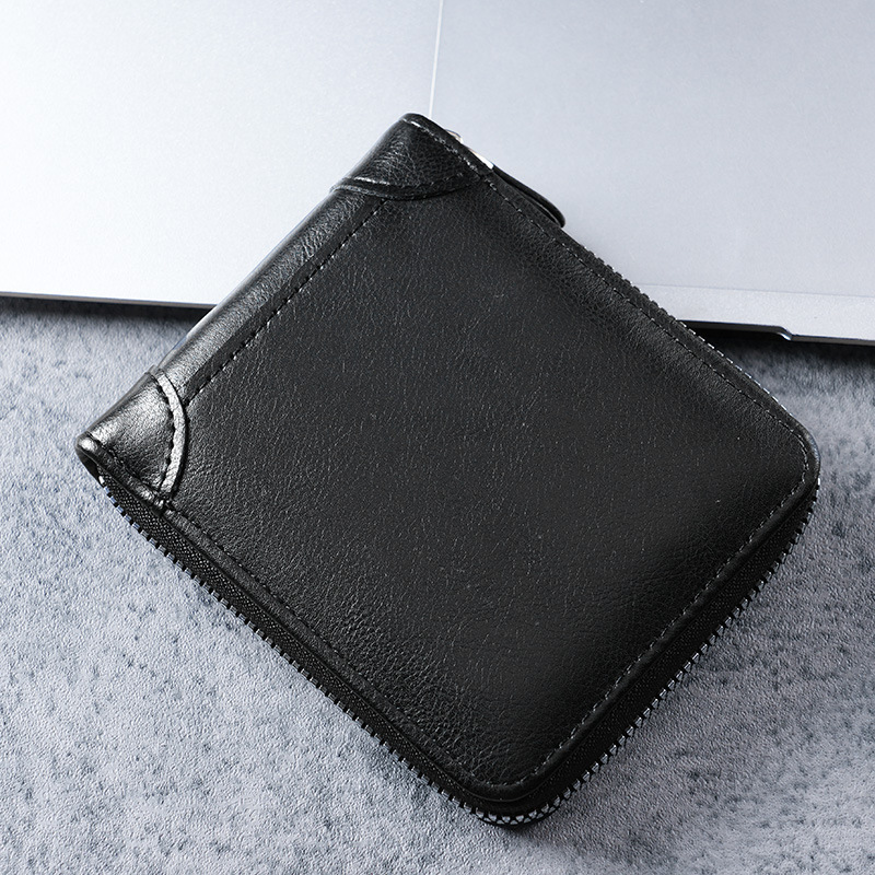 European And American Business Men's Short Luxury Bag Wallet Multifunctional Classic Fashion Trend Full Material Men's Multi-card Slot Coin 
