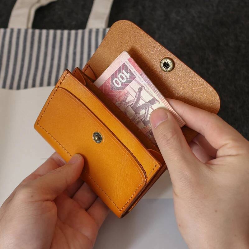 Small Waist Bag Male First Layer Cow Leather Retro Mini Organizer Purses Vintage ID License Wallet Belt Credit Card Bags