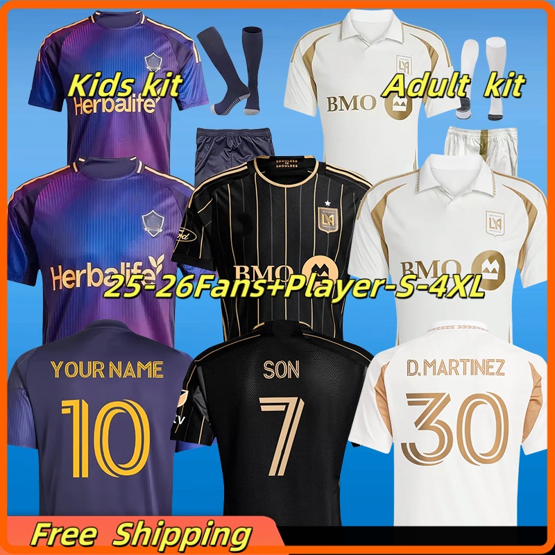 XXXL 4XL 2025 2026 LAFC soccer jerseys 25 26 VELA CHIELLINI ACOSTA D.BOUANGA KAYE ROSSI 25 26 Los Angeles FC LA GALAXY CHICHARITO VELA PUIGVELA Football shirts men kids