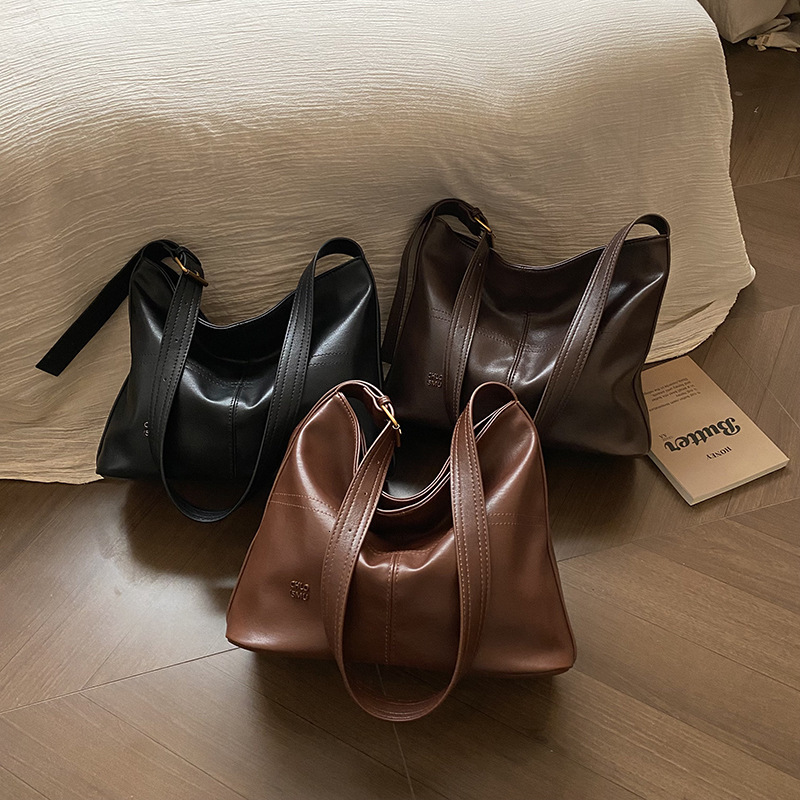 Korean Style Trendy Designer Bag Fashion Tote Bag Cross-border Wholesale 2025 Autumn Winter New Simple Shoulder Crossbody Luxury Bag Bag High-end Wome