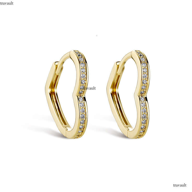 Valentine's Day Heart Zircon Earrings for Women, Unique Simple Earrings, Large, Medium, Small Fashion Jewelry