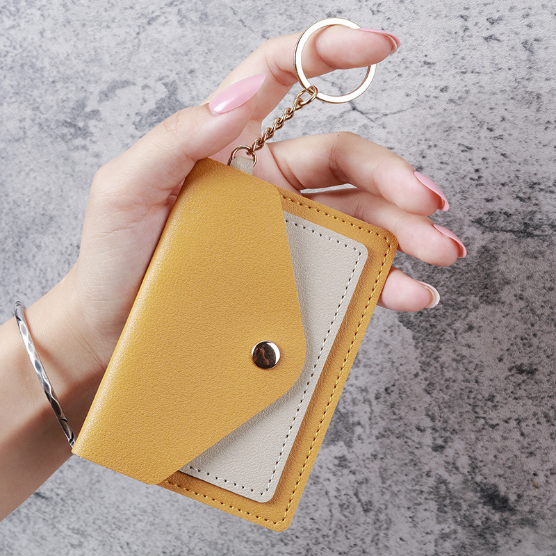 Cross-border New Creative Fashion Small Card Holder Women's Candy Color Luxury Bag Keychain Accessories Student Bus Card Holder Wholesale