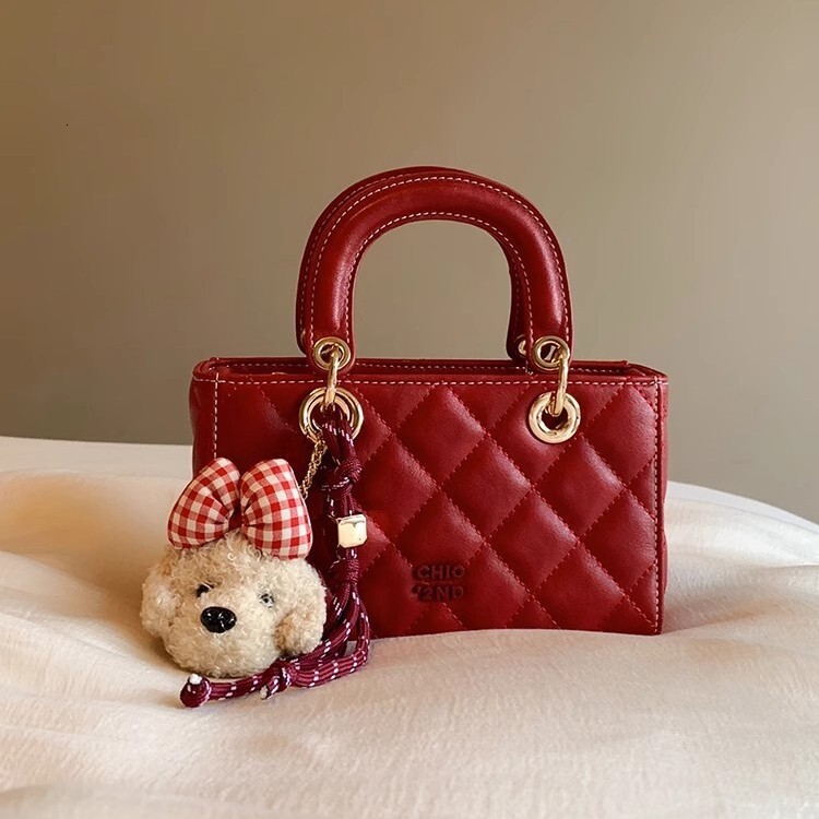 Free Shipping Designer Nanfeng Chio2nd Bach Echo Princess Diana Bag Quilted Handbag Women's High-end Shoulder Crossbody Bag