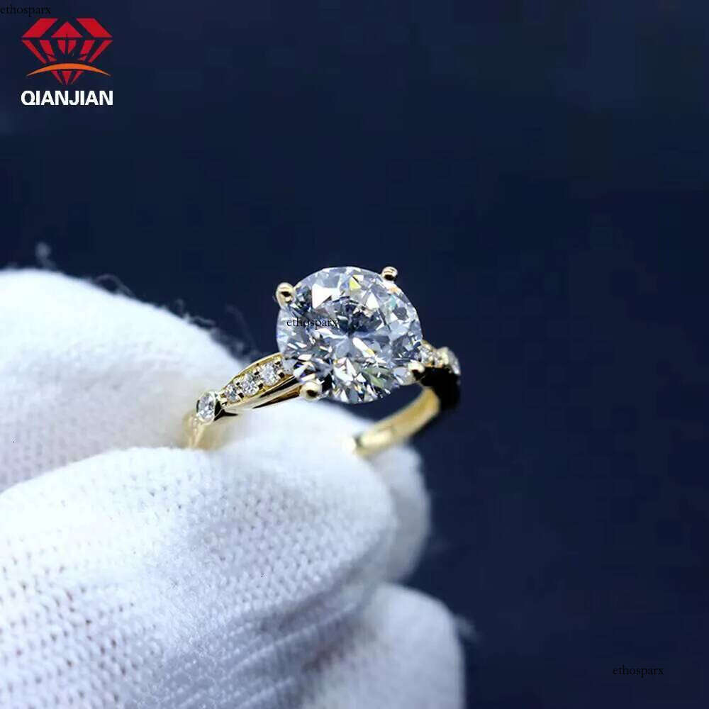 The Fashion Custom IGI Certified Lab Grown Ring 1-3ct VVS White Dia Gold Latest Design for Women