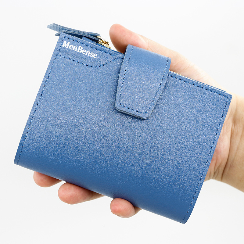 Fashion Coin Purse Personalized Wallet Women's Short Card Holder Buckle Women's Wallet Multifunctional Luxury Bag Leather Wallet Multiple Ca