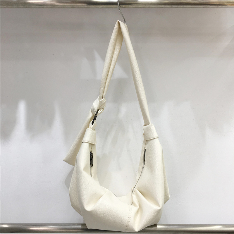 Soft Leather Wrinkled Dumpling Lazy Style Casual Versatile Shoulder Bag ddmymoon