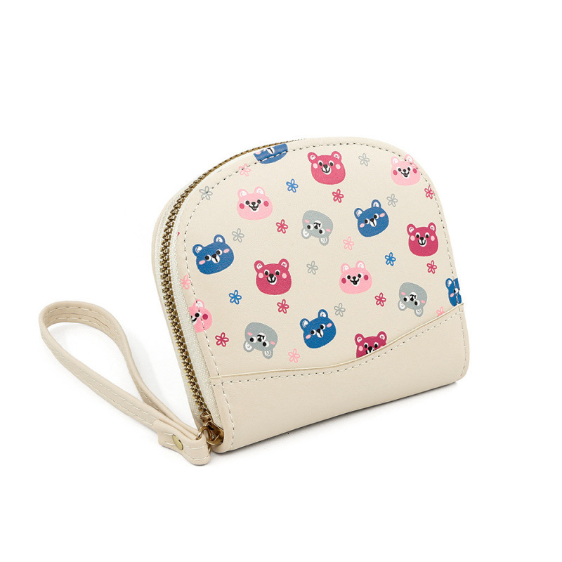 Luxury Bag Short Colorful Printed Animal Handheld Zipper Large Capacity Coin Purse For Women