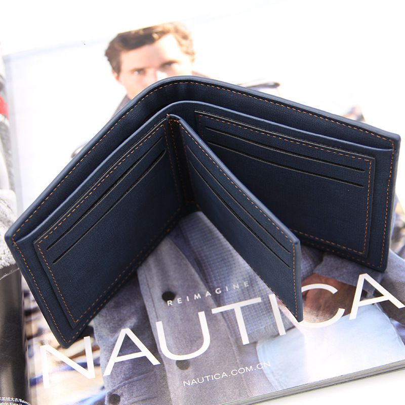 New Matte Men's Wallet Short Large Capacity Fashion Retro Business Luxury Bag Wallet Direct Supply From Manufacturer